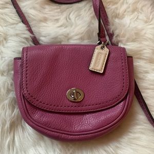 Mini Coach leather bag